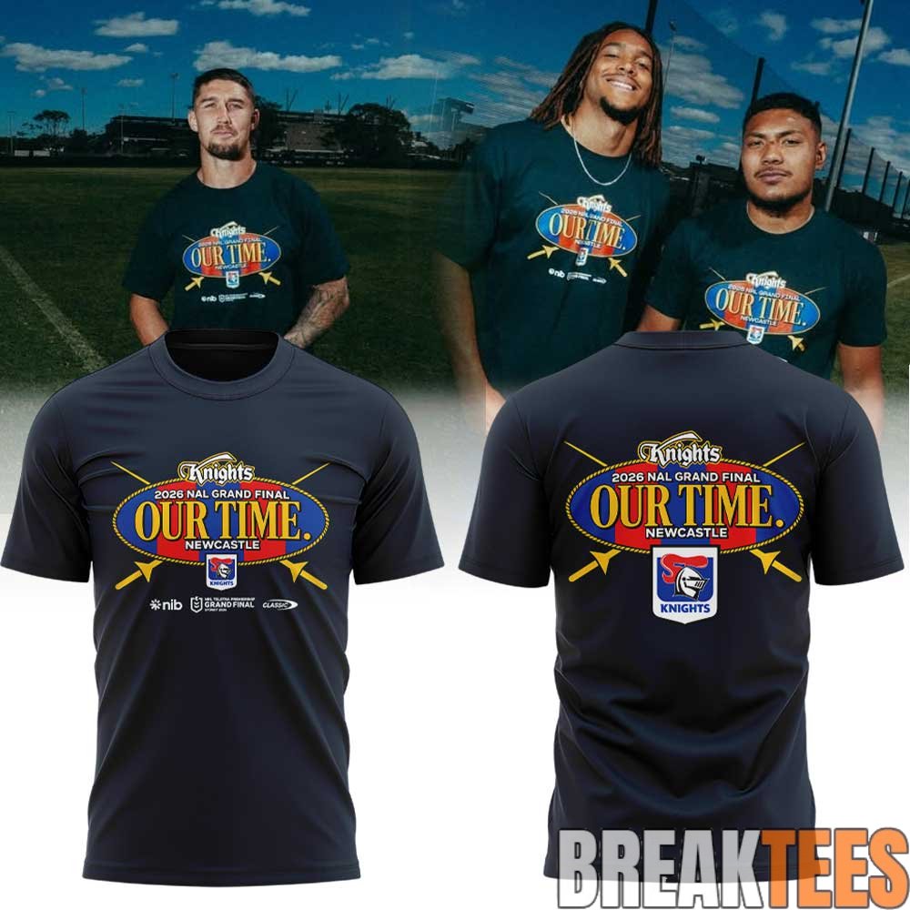 Newcastle Knights commemorating the OUR TIME T-Shirt Newcastle Knights commemorating the OUR TIME T-Shirt