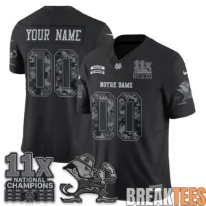 Notre Dame Fighting Irish 2026 Salute to Service Custom Football Jersey