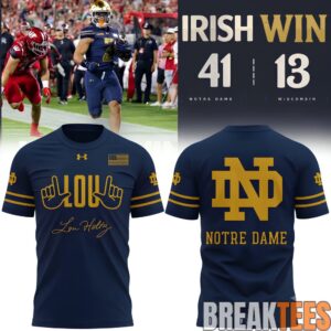 Notre Dame Fighting Irish Shamrock Series Leave No Doubt 3D T-Shirt 2