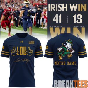 Notre Dame Fighting Irish Shamrock Series Leave No Doubt 3D T-Shirt 3