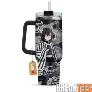 Obanai Iguro Demon Slayer 40oz Stainless Steel Tumbler with Handle 3