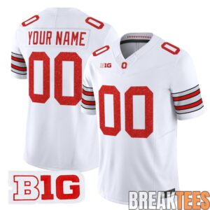 Ohio State Buckeyes Glitter Custom Football Jersey 1