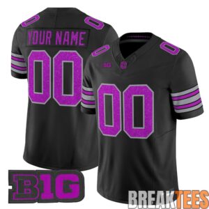 Ohio State Buckeyes Glitter Custom Football Jersey 4