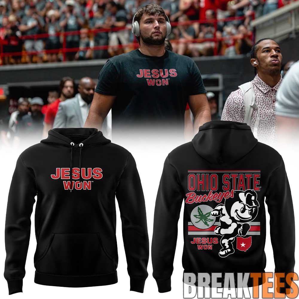 Ohio State Buckeyes Jesus Won Special Hoodie Ohio State Buckeyes Jesus Won Special Hoodie