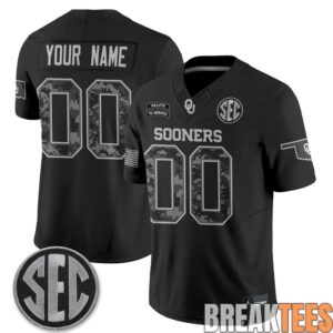 Oklahoma Sooners 2026 Salute to Service Custom Football Jersey