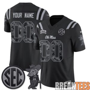 Ole Miss Rebels 2026 Salute to Service Custom Football Jersey