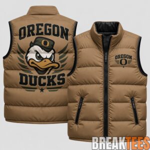 Oregon Ducks 2026 Military Appreciation Camo Puffer Vest 3 Oregon Ducks 2026 Military Appreciation Camo Puffer Vest 3