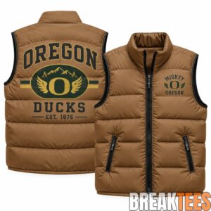 Oregon Ducks 2026 Military Appreciation Puffer Vest 2