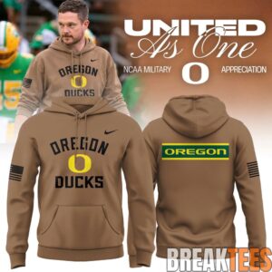 Oregon Ducks 2026 Military Appreciation Special Edition Hoodie 1