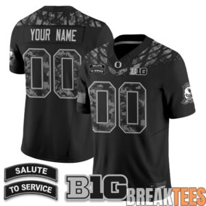 Oregon Ducks 2026 Salute to Service Custom Football Jersey
