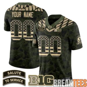 Oregon Ducks 2026 Salute to Service Custom Football Jersey 3