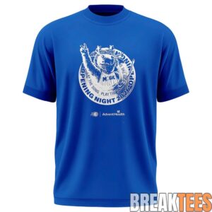 Orlando Magic Opening Night 2026 Blue Play The Song Graphic T-Shirt 1