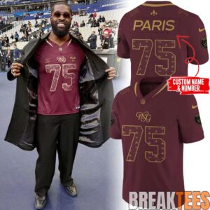 PSG x NFL New Orleans Saints Custom Football Jersey