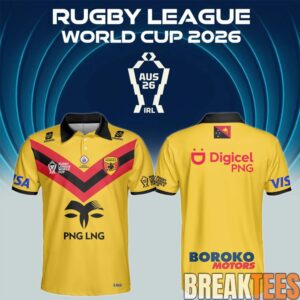Papua New Guinea Rugby League World Cup 2026 Polo Shirt
