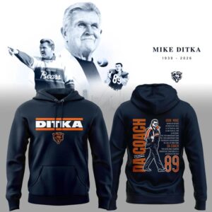 Paying Tribute to Da Coach Chicago Bears - Coach Mike Ditka Forever Hoodie 1
