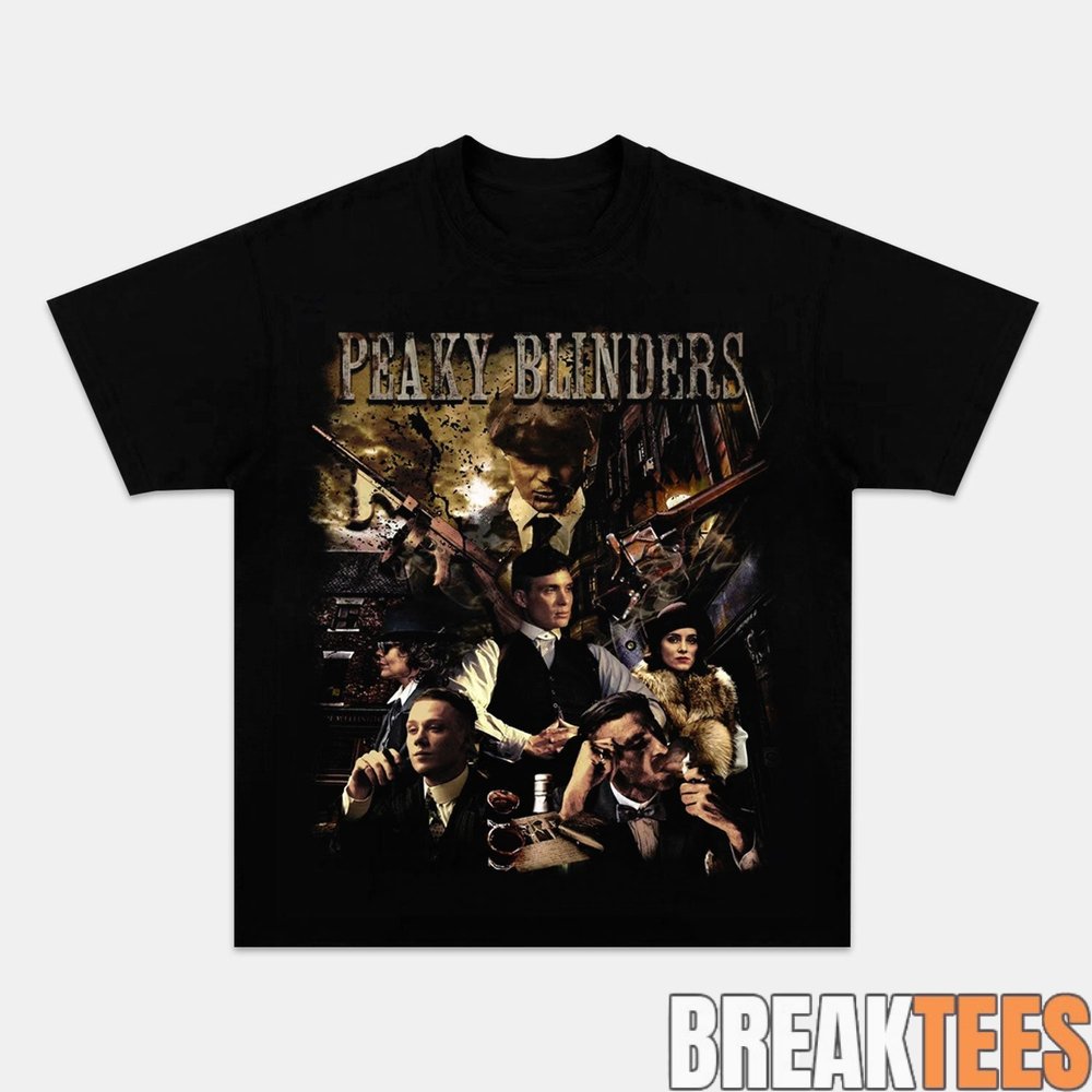 Peaky Blinders Tommy Shelby and Family Standing Together T-Shirt Peaky Blinders Tommy Shelby and Family Standing Together T-Shirt