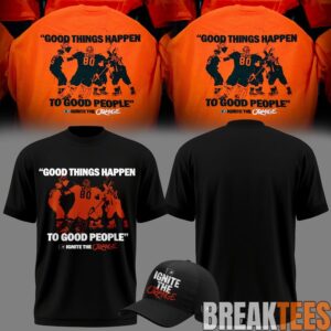 Philadelphia Flyers GOOD THINGS HAPPEN TO GOOD PEOPLE Black T-Shirt