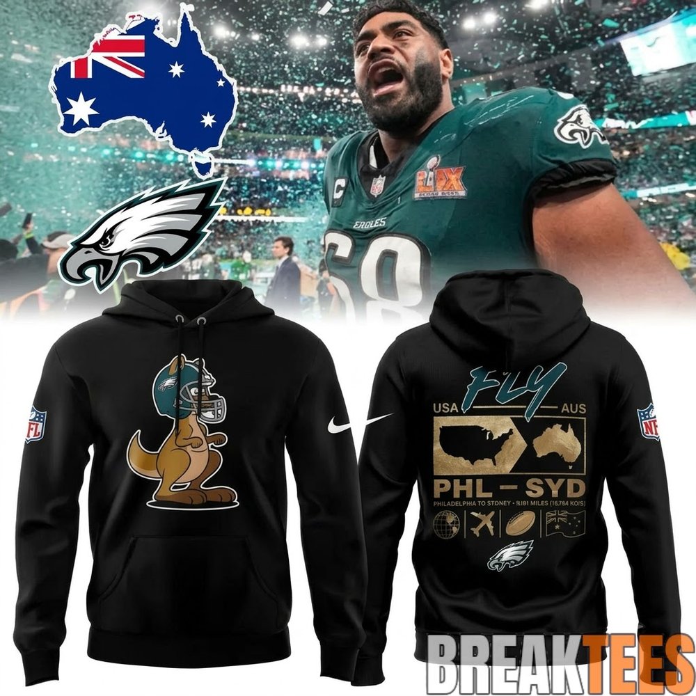 Philadelphia Eagles USA-AUS Kangaroo Hoodie Philadelphia Eagles USA-AUS Kangaroo Hoodie