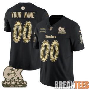 Pittsburgh Steelers 2026 Salute to Service Edition Custom Football Jersey 1