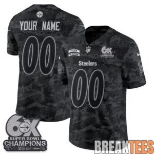 Pittsburgh Steelers 2026 Salute to Service Edition Custom Football Jersey 2