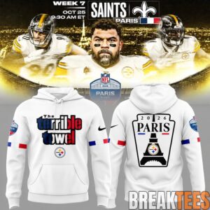 Pittsburgh Steelers NFL Paris Game 2026 Special Hoodie 2