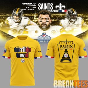 Pittsburgh Steelers NFL Paris Game 2026 Special T-Shirt