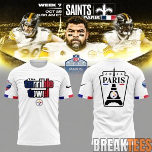 Pittsburgh Steelers NFL Paris Game 2026 Special T-Shirt 2