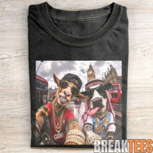 Portugal and Argentina Animal Duo London Selfie Funny Soccer Meme T-Shirt