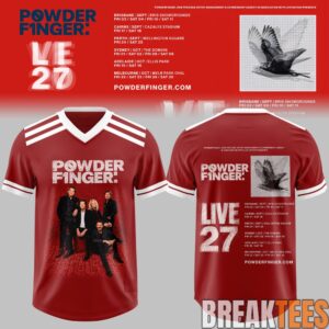 Powderfinger Live ’27 Tour Special Baseball Jersey 3