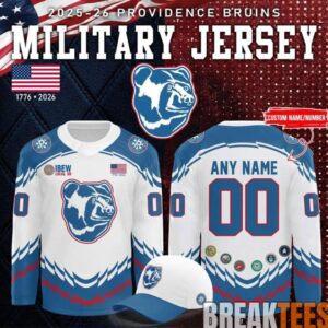 Providence Bruins 2026 Military Appreciation Night Hockey Jersey