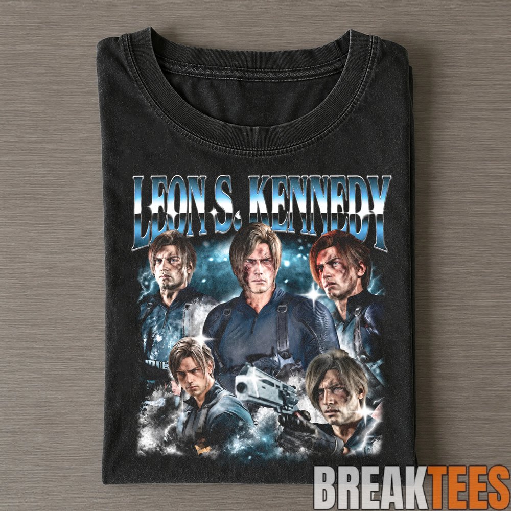 Resident Evil Leon Kennedy and Chris Redfield Smoking on a Couch T-Shirt Resident Evil Leon Kennedy and Chris Redfield Smoking on a Couch T-Shirt
