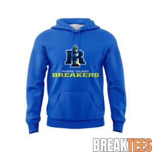 Rhode Island Breakers Primary Logo Blue Hoodie 1
