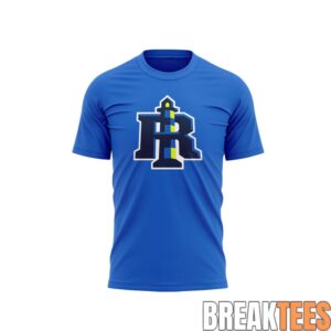 Rhode Island Breakers Primary Logo Blue T-Shirt 1
