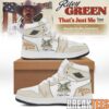 Monsters Inc. Mike Wazowski Lime Green Floral AJ1 Shoes