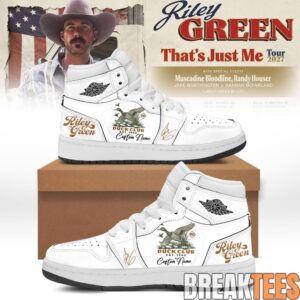 Riley Green That’s Just Me Tour Custom AJ1 Shoes 1