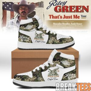 Riley Green That’s Just Me Tour Custom AJ1 Shoes 2