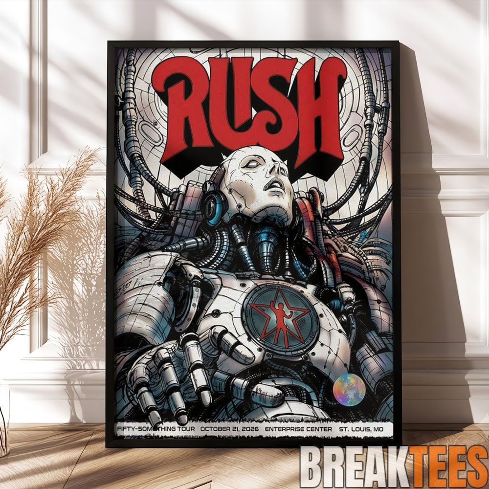 Rush St. Louis MO Event Poster 2026 Live At Enterprise Center October 21 2026 Poster Rush St. Louis MO Event Poster 2026 Live At Enterprise Center October 21 2026 Poster