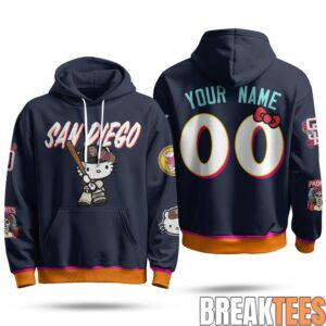 San Diego Padres x Hello Kitty Custom Fleece Hoodie