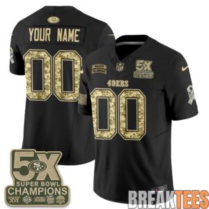 San Francisco 49ers 2026 Salute to Service Custom Football Jersey 1