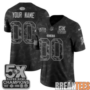San Francisco 49ers 2026 Salute to Service Custom Football Jersey 3