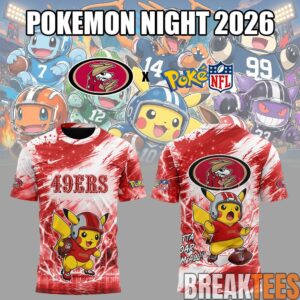San Francisco 49ers Pokemon Night 2026 Limited Edition Shirt