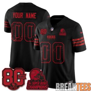 San Francisco 49ers Slasher Edition Custom Football Jersey