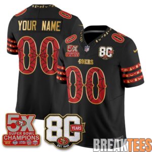 San Francisco 49ers Spooky Edition Custom Football Jersey