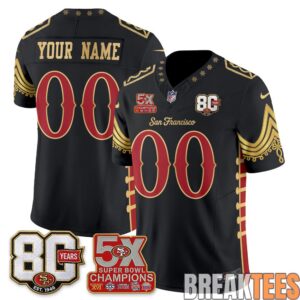San Francisco 49ers Xmas Nutcracker Edition Custom Football Jersey
