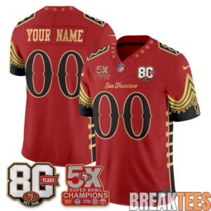 San Francisco 49ers Xmas Nutcracker Edition Custom Football Jersey 2