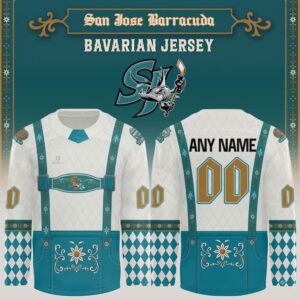 San Jose Barracuda Oktoberfest Custom Hockey Jersey