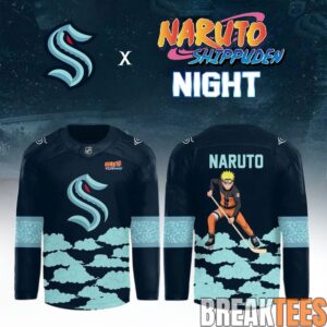 Seattle Kraken x Naruto Night Limited Hockey Jersey