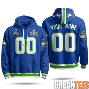 Seattle Seahawks Super Bowl Champs Custom Fleece Hoodie 3