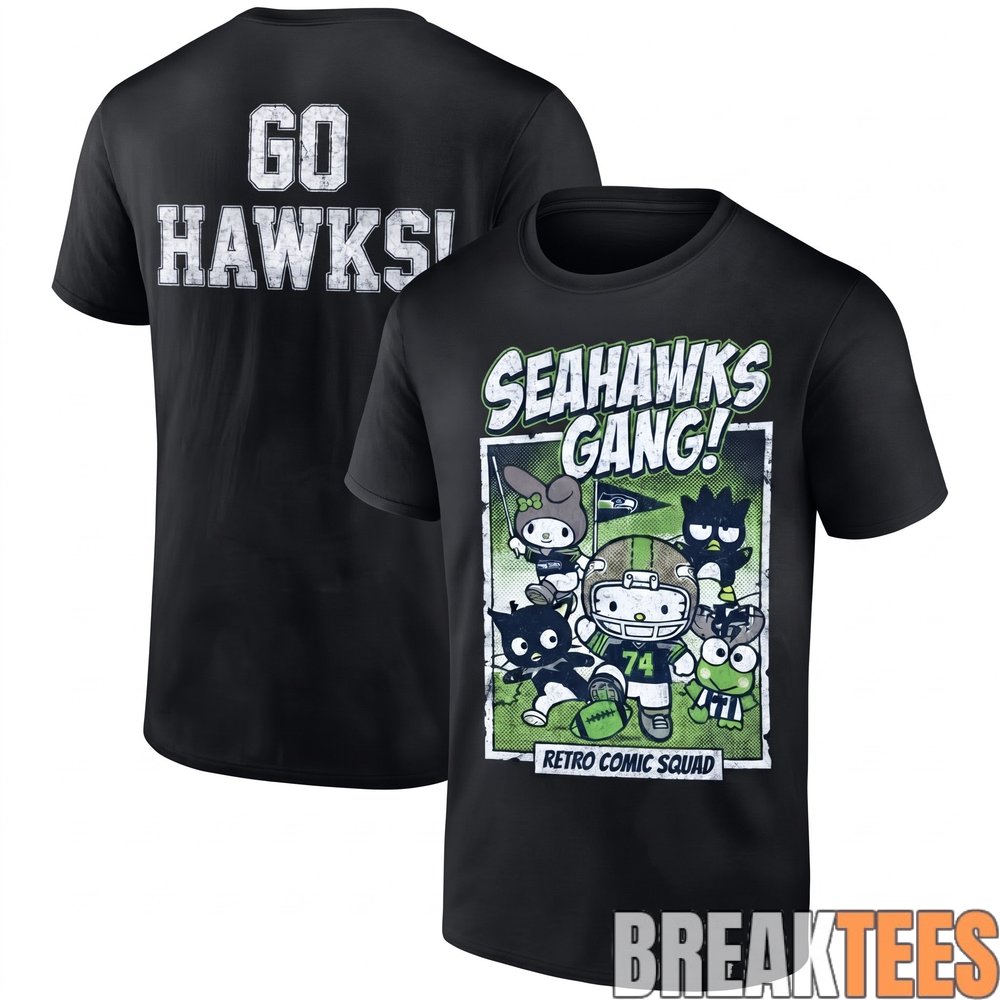 Seattle Seahawks x Hello Kitty 2026 Edition T-Shirt Seattle Seahawks x Hello Kitty 2026 Edition T-Shirt