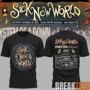 Sick New World Texas 2026 Festival Merch Pop Up At Texas T-Shirt - Limited Edition 3